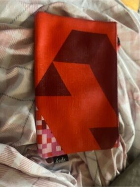 ipsy Red Tetris Zipper Pouch